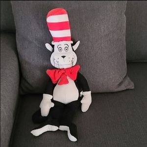 VINTAGE DR SEUSS CAT IN THE HAT Stuffed Doll  Plushie Toy 21" Baby Nursery Gift